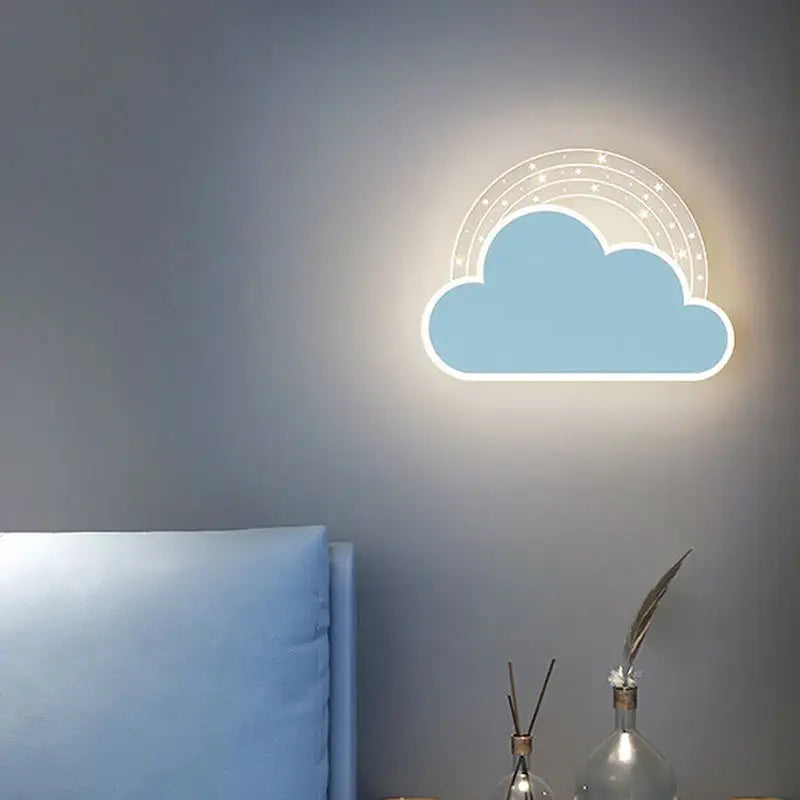 Applique murale dauphin bleu pour chambre d'enfant

