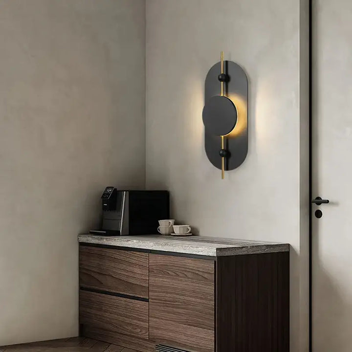 Applique Murale Design Bois Et Métal LED Style Contemporain