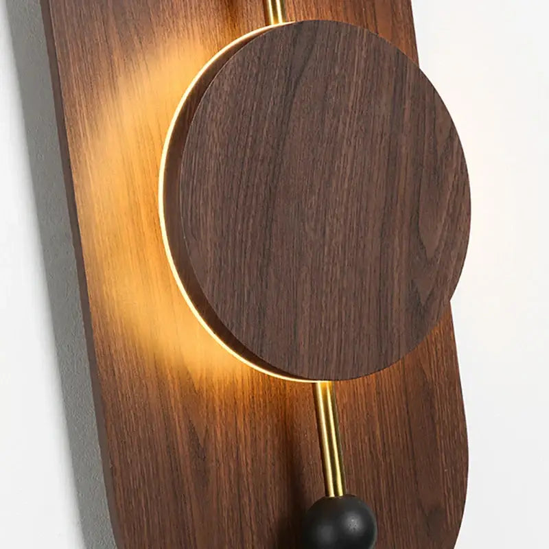Applique Murale Design Bois Et Métal LED Style Contemporain


