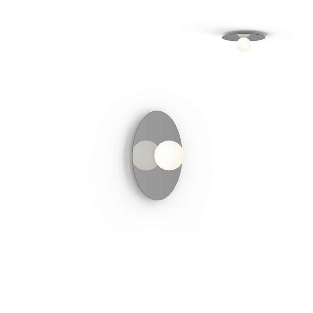 Applique murale Bola Disc grise, disque de 30 cm