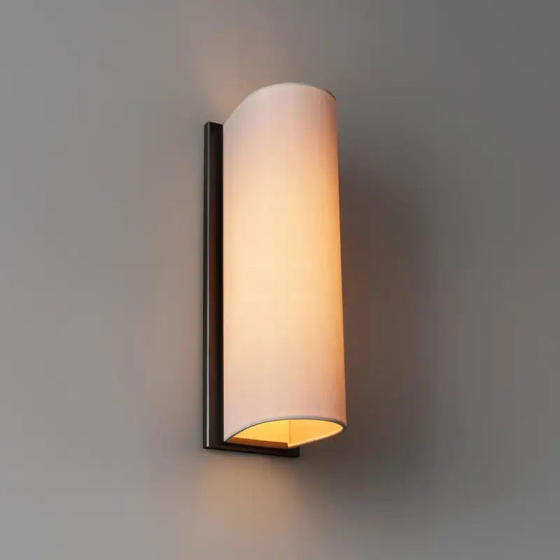 Applique murale design contemporaine en verre opalin blanc