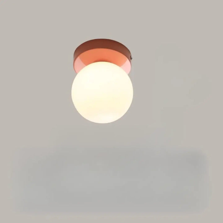 Applique murale puffo en cuivre chaud avec abat-jours arrondis en verre dépoli pour un murale design doux