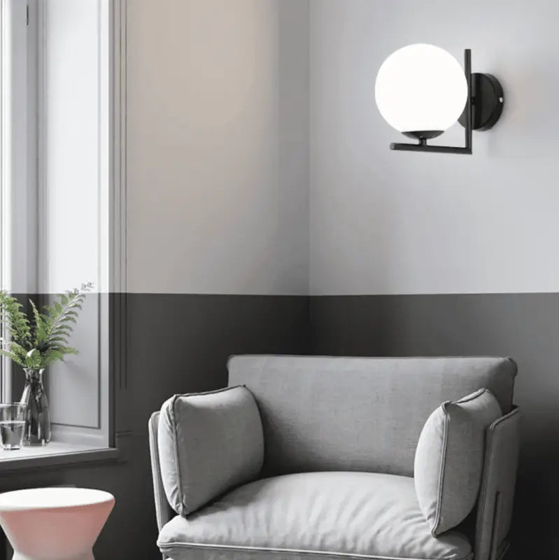 Applique Murale Design Led Bras En L Inversé Laiton