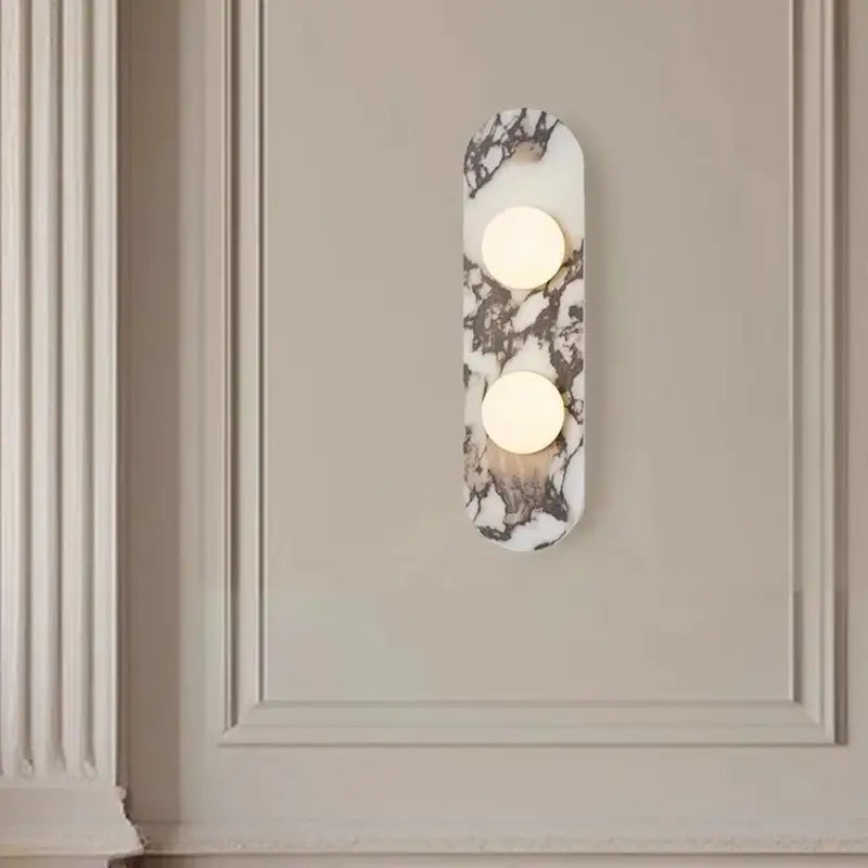 Applique Murale Design En Marbre Avec Éclairage LED Moderne