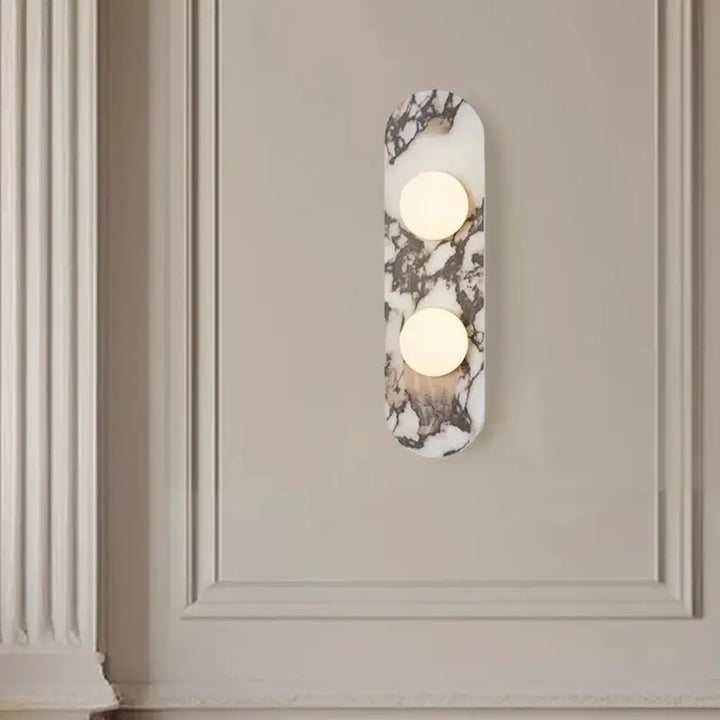 Applique Murale Design En Marbre Avec Éclairage LED Moderne