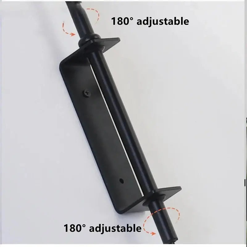 Applique murale design métal noir à abat jour rond élégante