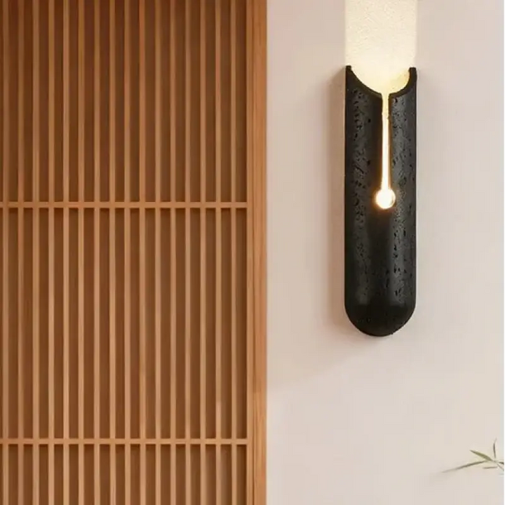 Applique design minimaliste en pierre sculptée élégant