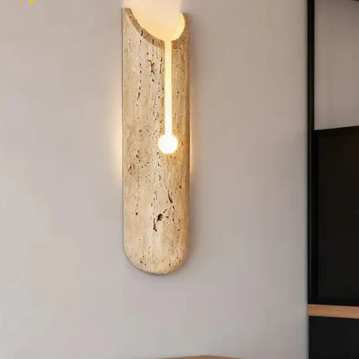 Applique design minimaliste en pierre sculptée élégant