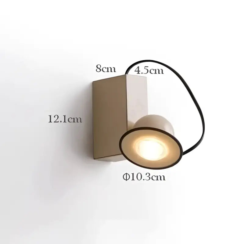 Applique design moderne compacte en métal beige vert rouge