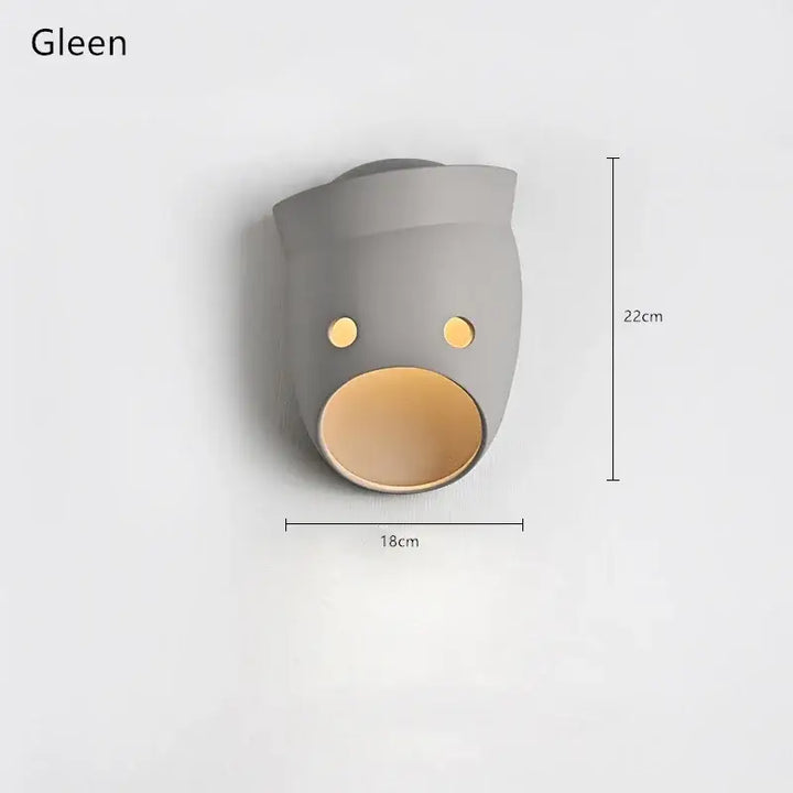 Applique murale design moderne grise décorative élégante