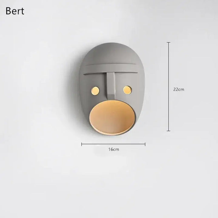 Applique murale design moderne grise décorative élégante