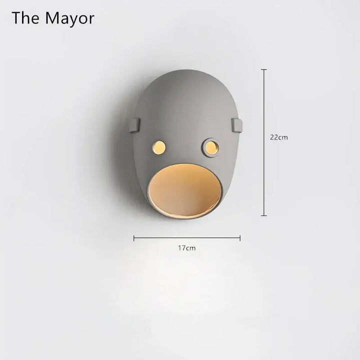 Applique murale design moderne grise décorative élégante