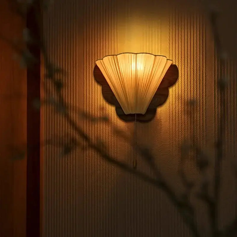 Applique design naturel bois et tissu élégant raffiné