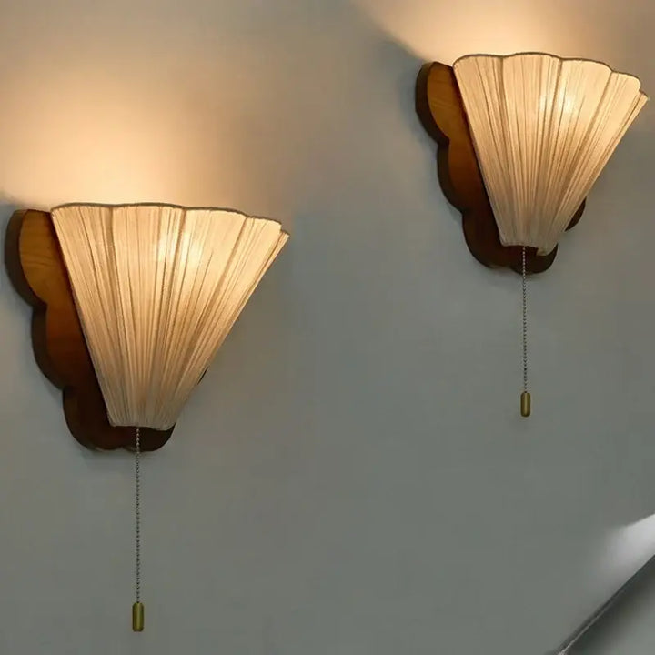 Applique design naturel bois et tissu élégant raffiné