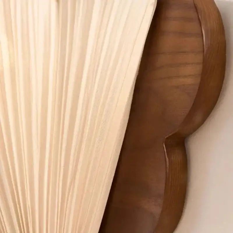 Applique design naturel bois et tissu élégant raffiné