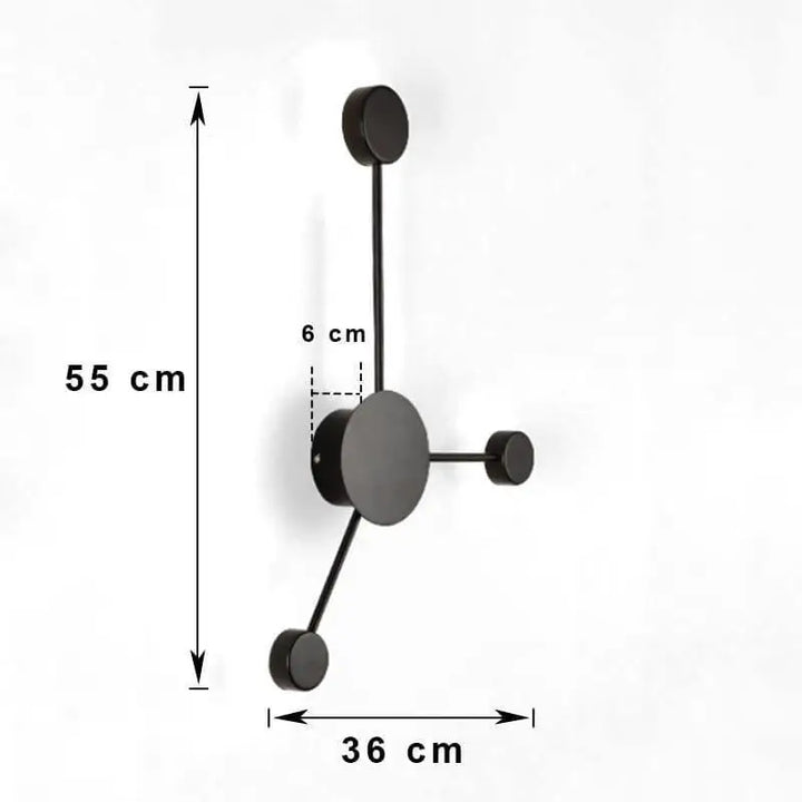 Applique Murale Design en Aluminium Style Atomique