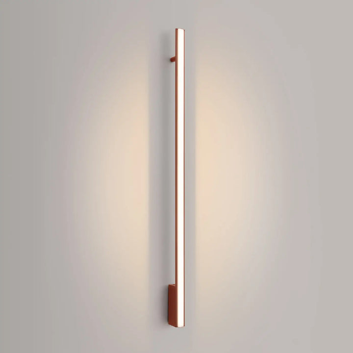 LAGOM 120 wall light, ochre red, LED 3000K