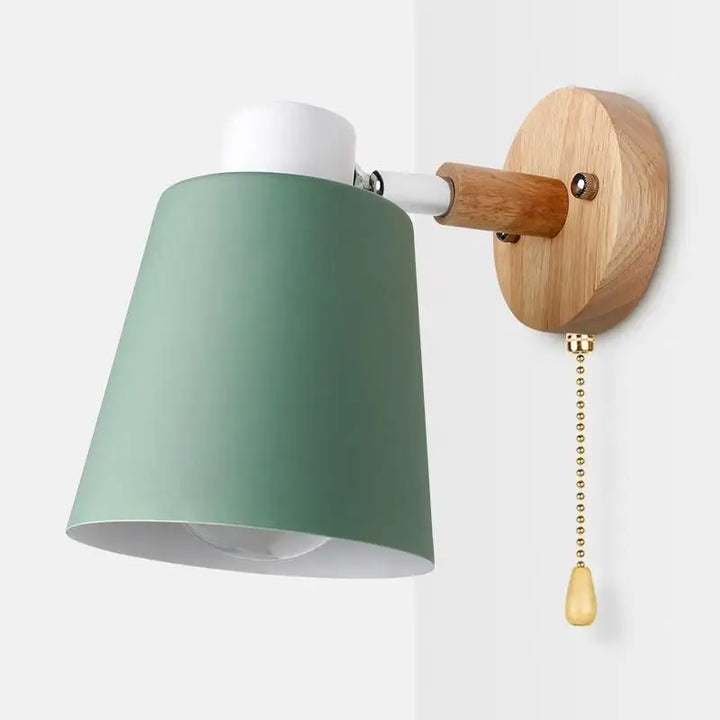 Applique Murale Design Scandinave Aluminium Et Bois