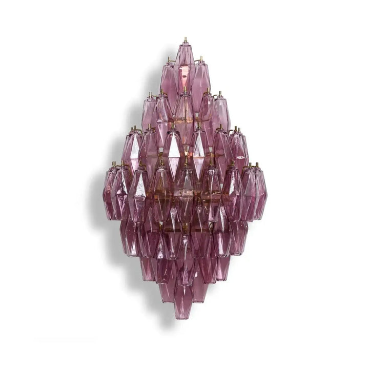 Applique design en verre fumé gris style art déco élégance