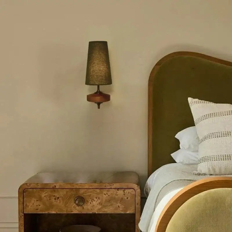 Applique murale design vintage avec motif bois élégant au style rétro