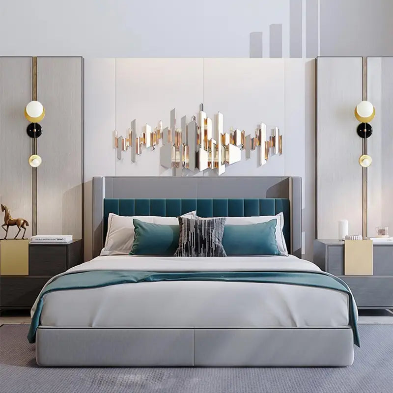 Applique Murale Dorée Et Noire Tubulaire Double Lumière