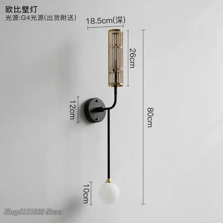 Applique Murale Dorée Style Vintage Pour Tête De Lit