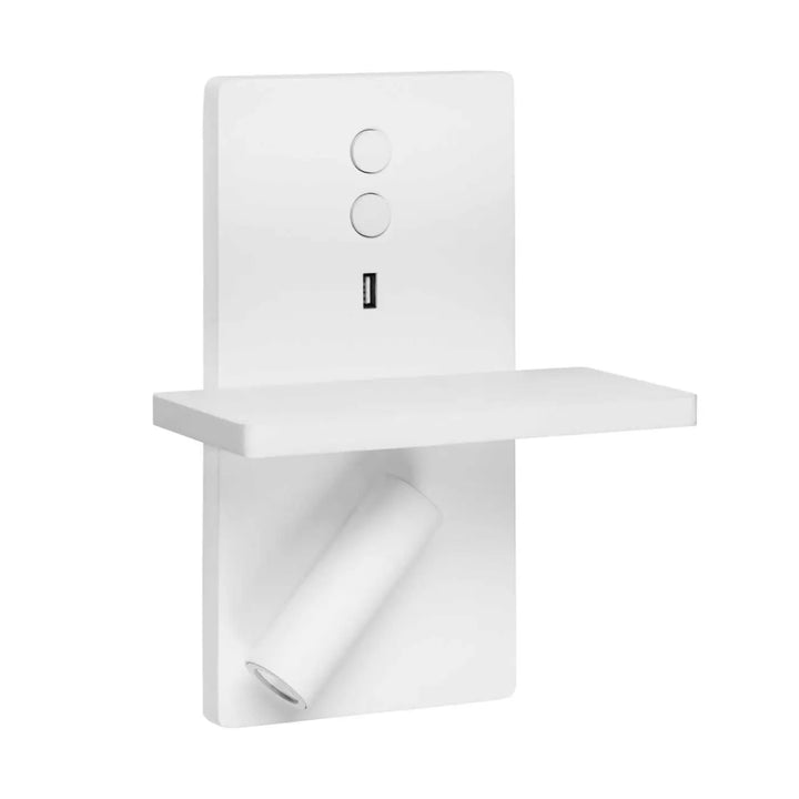 Applique murale E-lamp en aluminium blanc #couleur_blanc
