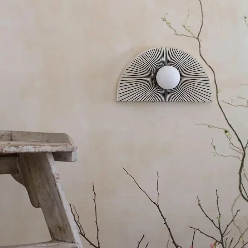 Applique murale élégante design rayé ou bicolore élégant