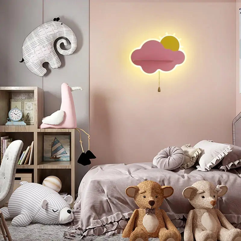Applique Murale Enfant Nuage Soleil