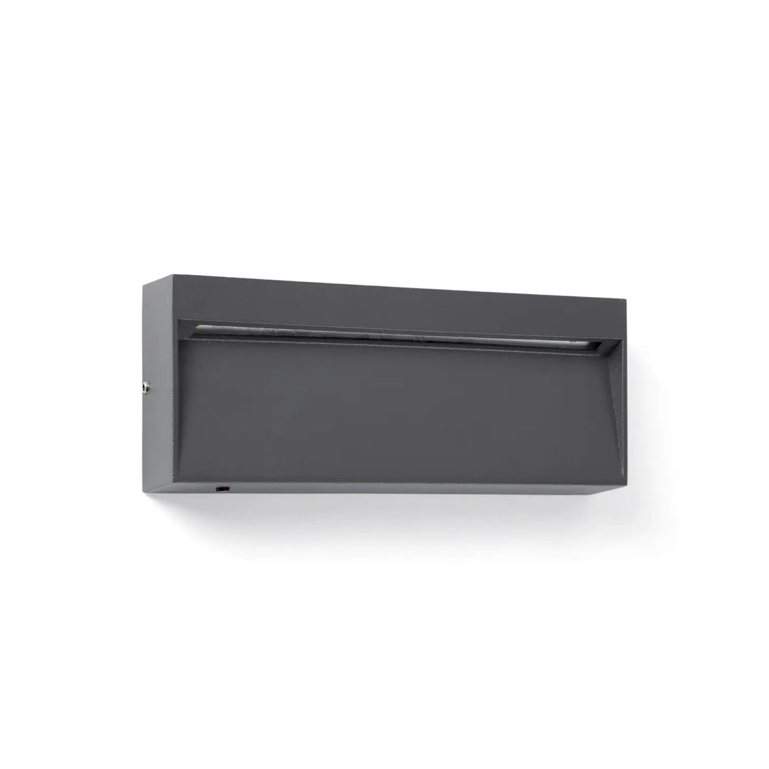 Applique d'extérieur Dune gris foncé rectangulaire de Faro Barcelona