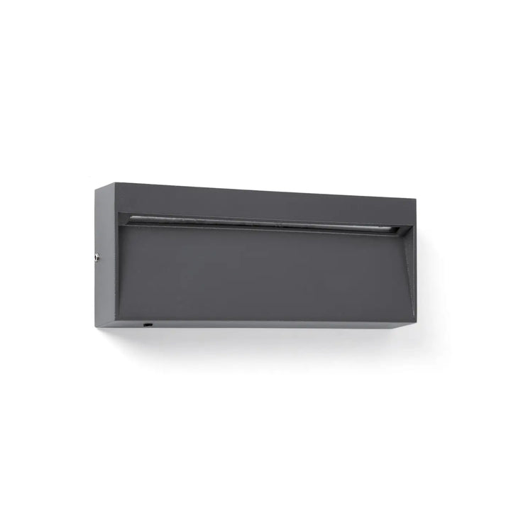 Applique d'extérieur Dune gris foncé rectangulaire de Faro Barcelona