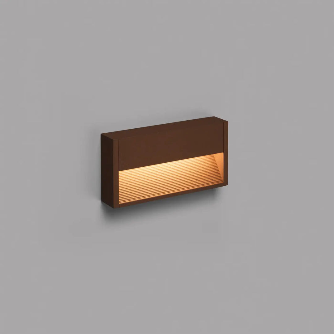 Applique d'extérieur Grada 25 cm marron rouille de Faro Barcelona