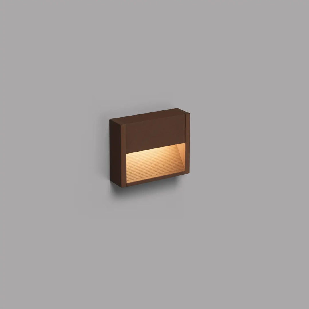 Applique d'extérieur Grada 15,7 cm marron rouille de Faro Barcelona