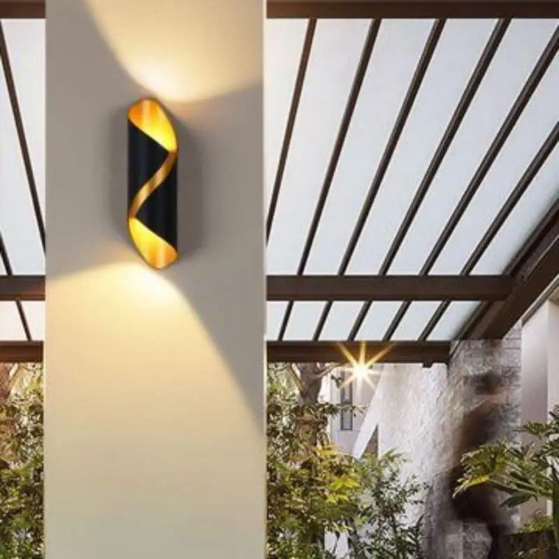 Luminaire d’Extérieur Applique Noire en Aluminium