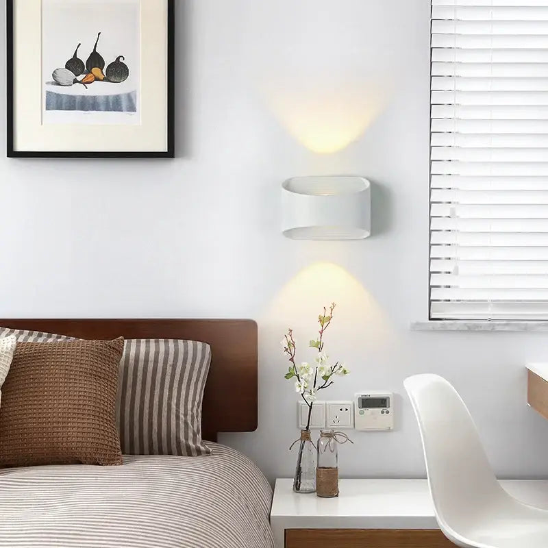 Applique Murale Extérieur Rectangulaire En Aluminium