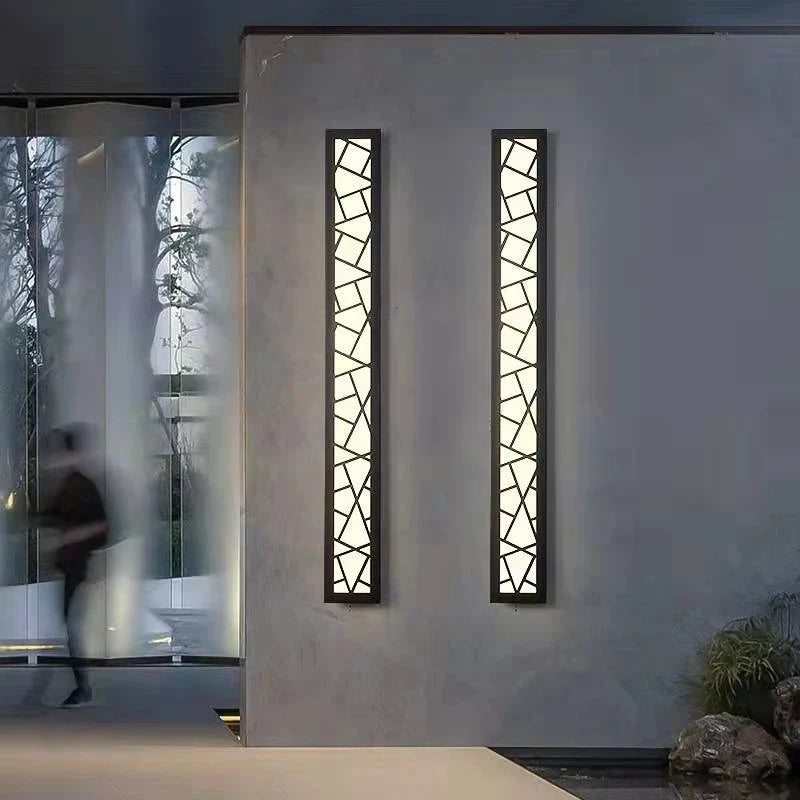 Applique murale extérieure géométrique

