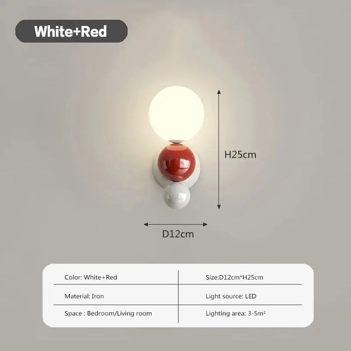 Applique murale en fer et led pour éclairage doux look chic