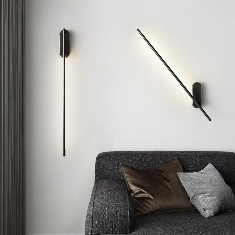 Applique Murale Salon Design Vertical Barre Fine