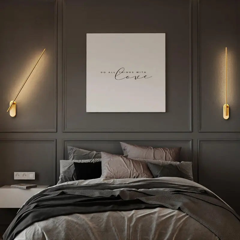 Applique Murale Salon Design Vertical Barre Fine
