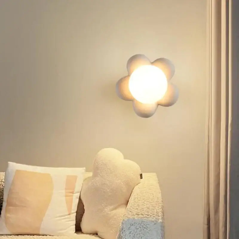 Applique Murale Fleur Pour Chambre De Petite Fille En Acrylique