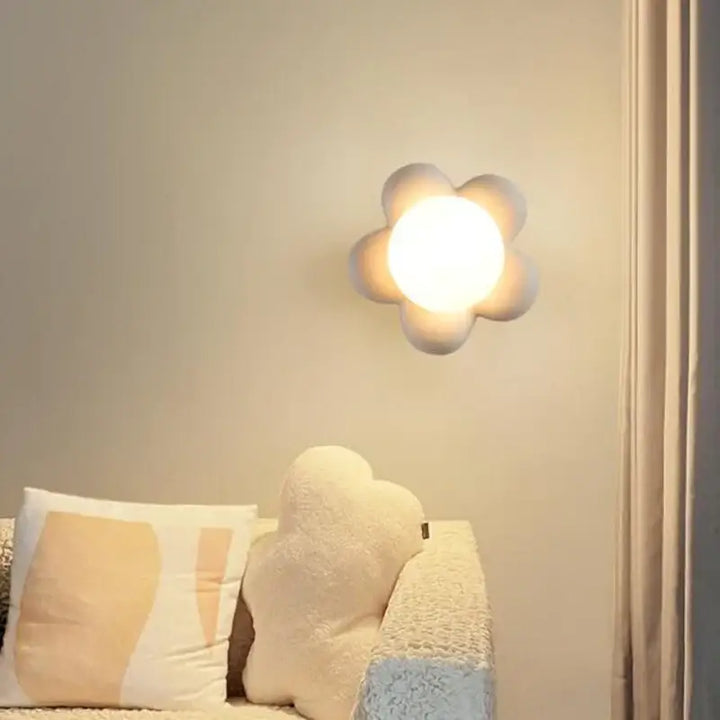 Applique Murale Fleur Pour Chambre De Petite Fille En Acrylique