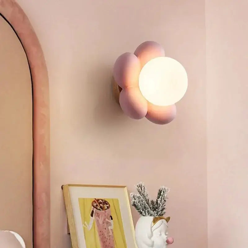 Applique Murale Fleur Pour Chambre De Petite Fille En Acrylique
