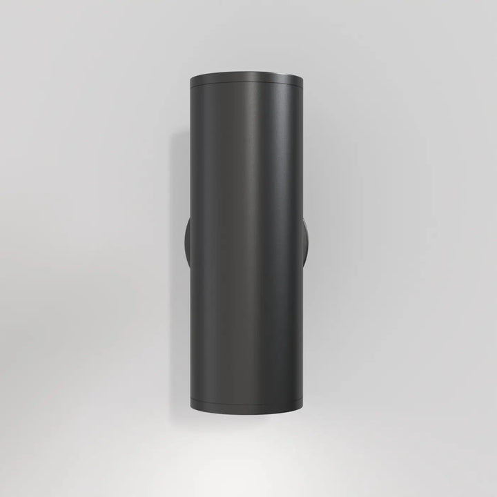 Applique murale focus s cylindre noire mate au design minimaliste cylindrique pour un éclairage mural élégant