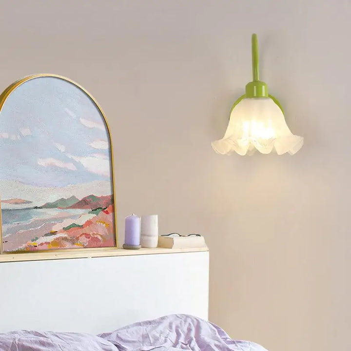 Applique Murale En Forme De Fleur Blanche