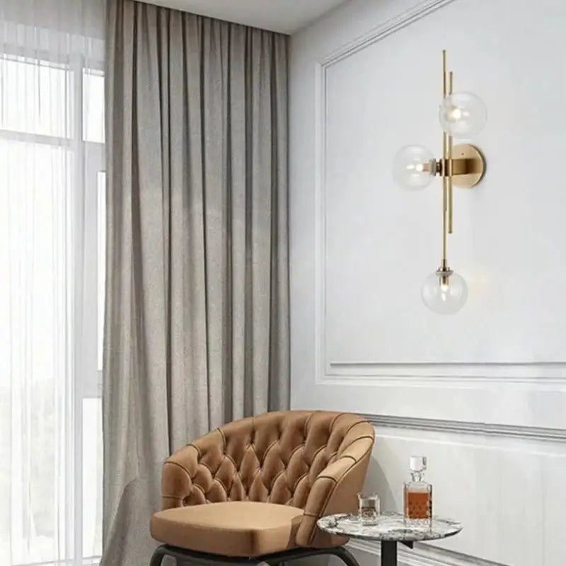 Applique Murale Globe Verre Design Élégant