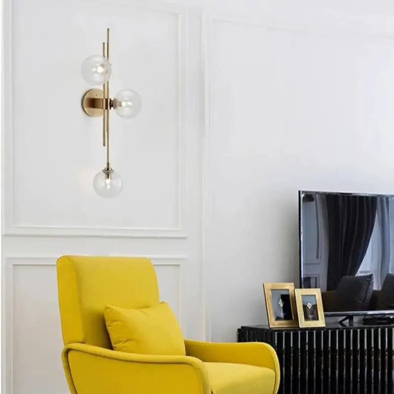 Applique Murale Globe Verre Design Élégant