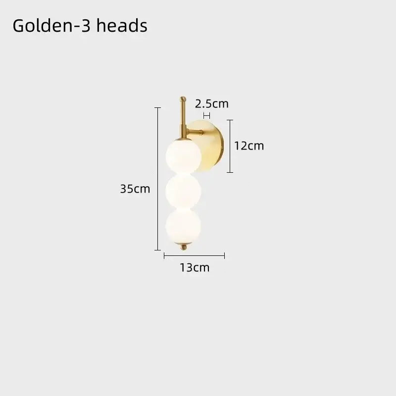 Applique murale à globes en verre design moderne élégance