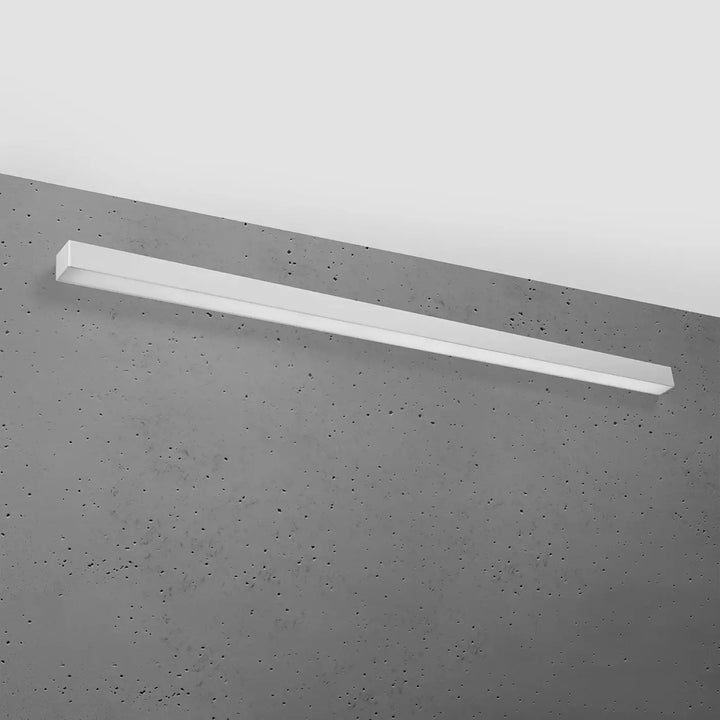 Applique murale pinne 150 gris avec module led intégré et paramètres d’éclairage pour une lumière 3000k minimaliste