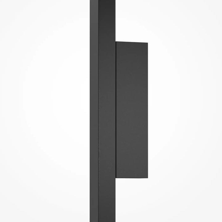 Applique murale halo barre verticale en finition noire mate avec design minimaliste pour support dcran rectangulaire