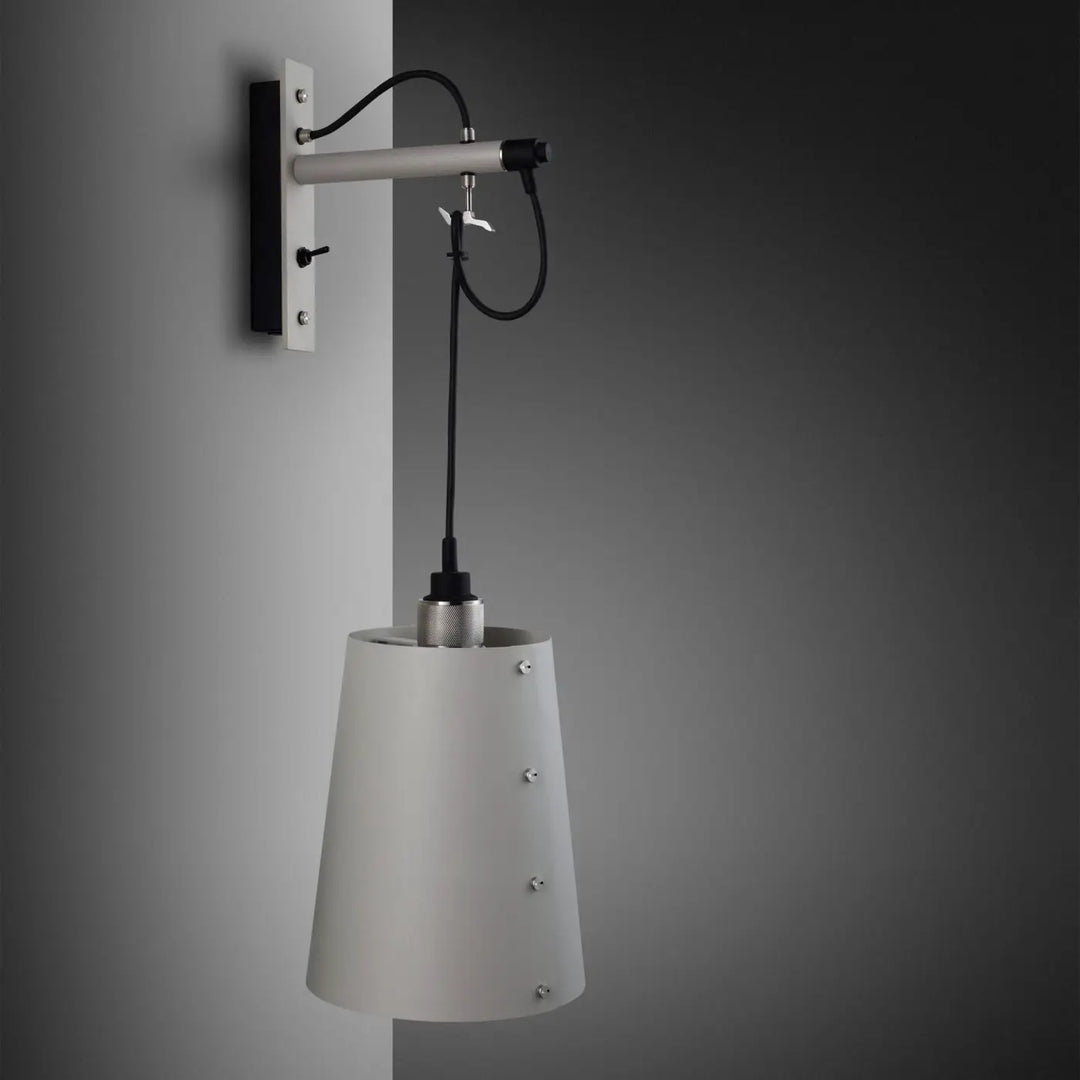 Applique murale Hooked grand modèle Pierre en acier #couleur_argent